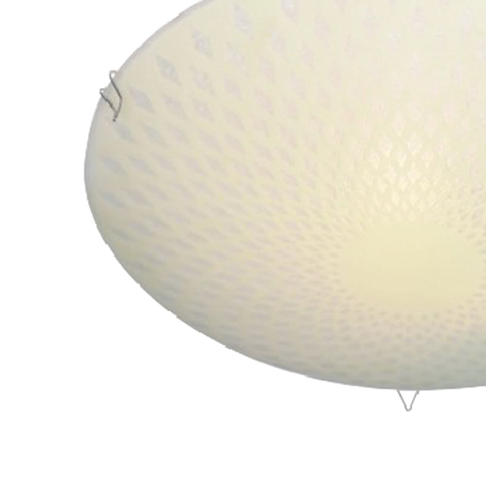 Plafonnier en verre avec design géométrique satiné — vue 4