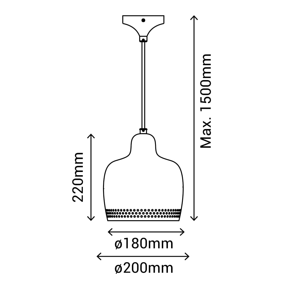 Suspension vert menthe mat, douille e27 — vue 4