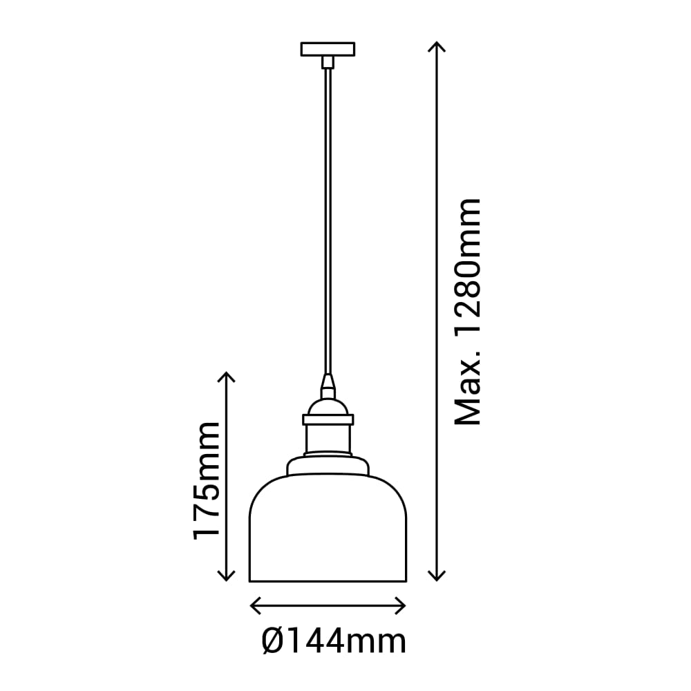 Suspension décorative en verre et métal finition transparent — vue 4
