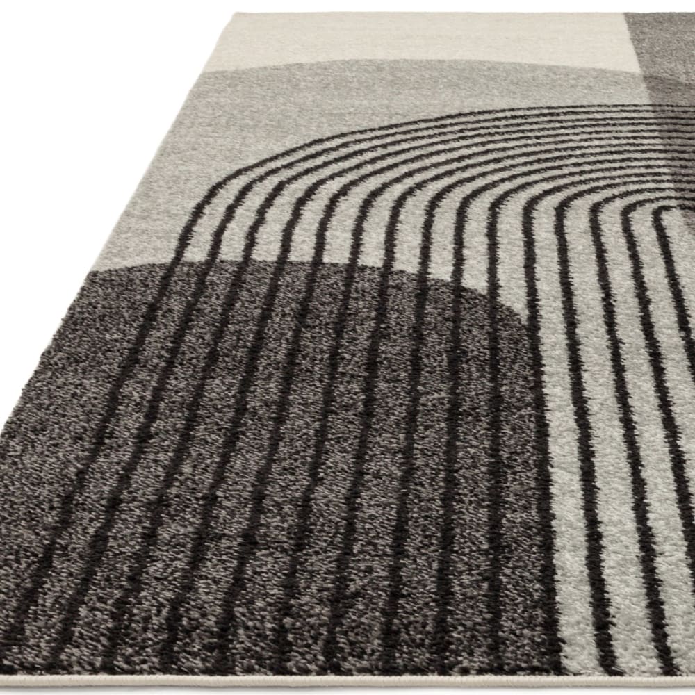 Tapis moderne tissé plat gris 120x170 cm — vue 3