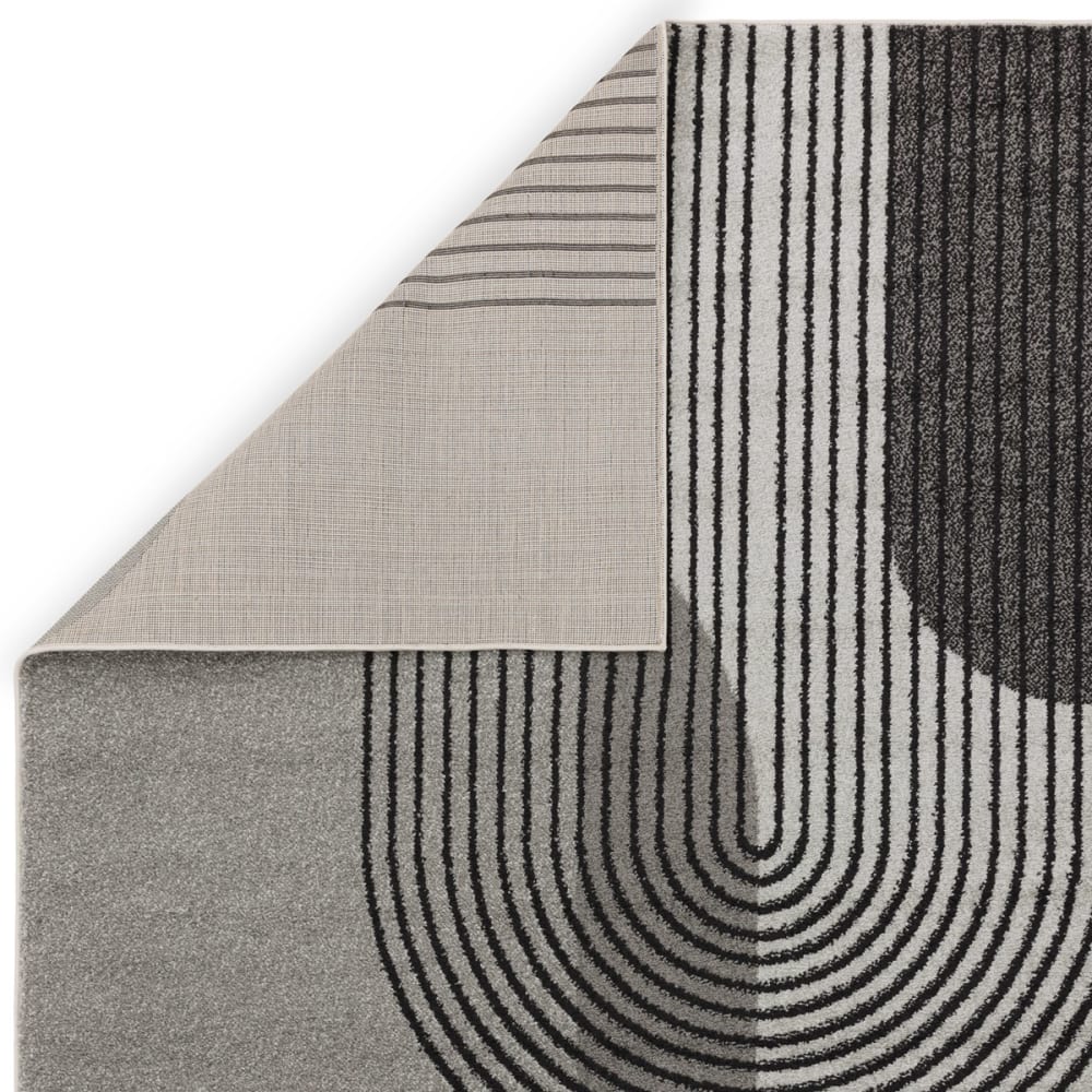 Tapis moderne tissé plat gris 120x170 cm — vue 4
