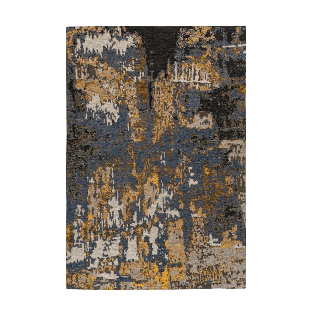 Tapis moderne en acrylique - bleu