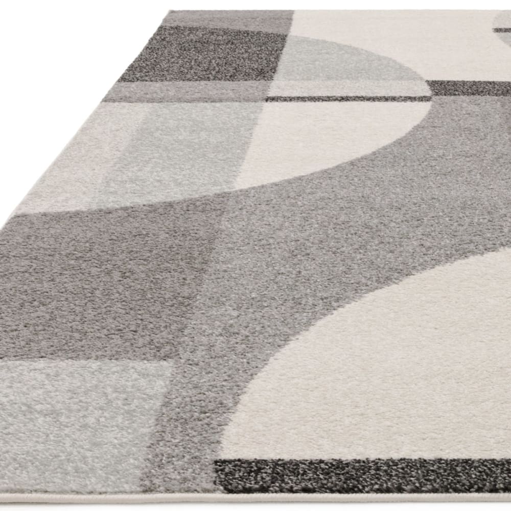 Tapis design tissé plat gris 120x170 cm — vue 3