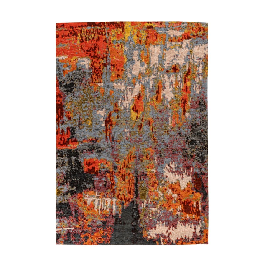 Tapis moderne en acrylique - rouge
