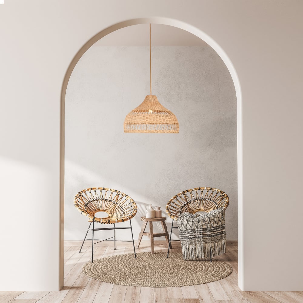 Suspension en fibre naturelle E27 — vue 3
