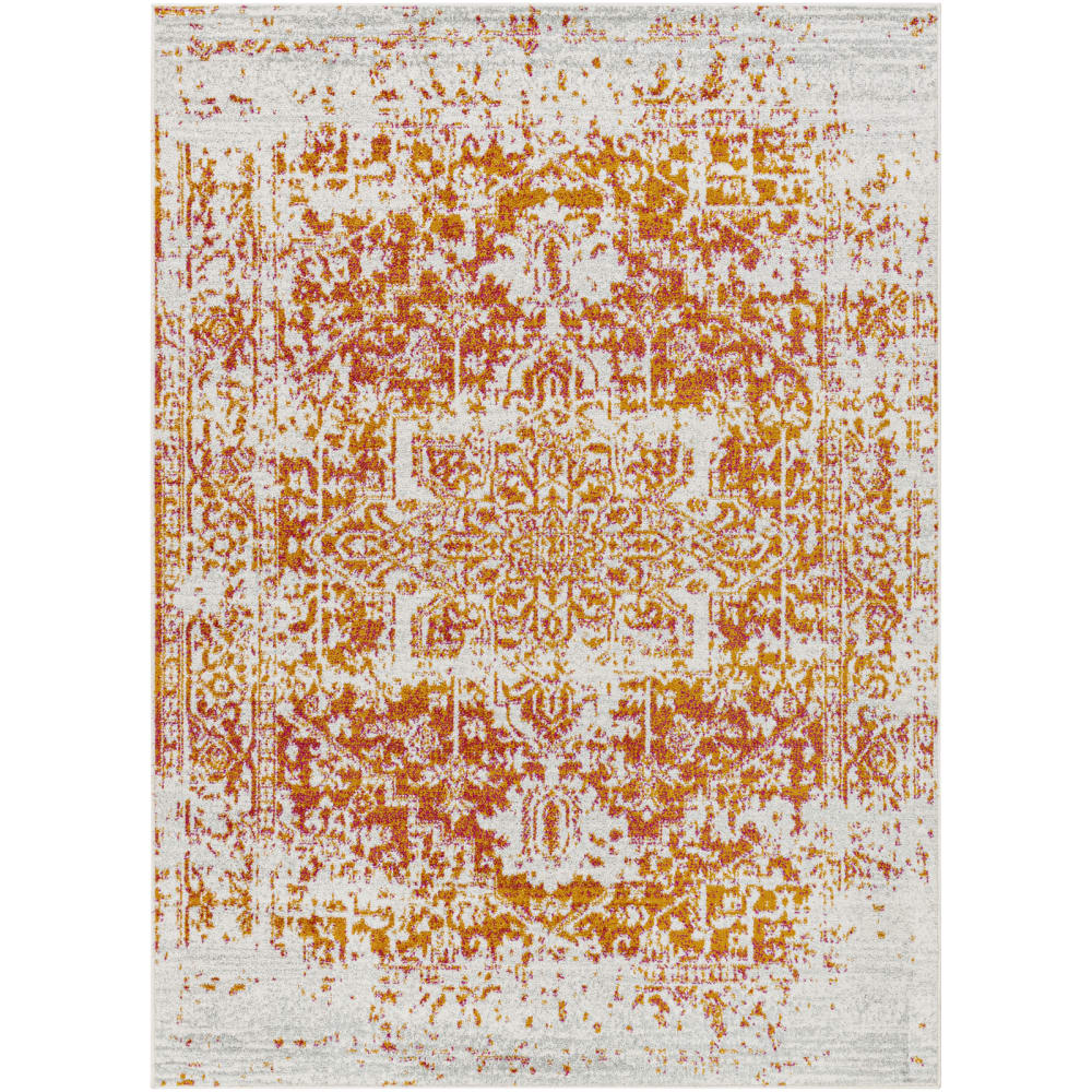 Tappeto vintage orientale arancione/bianco 120x170 - Livabliss