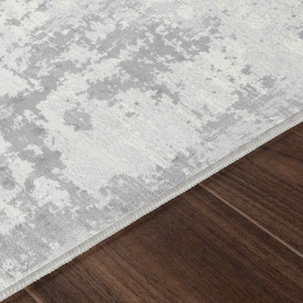 Tapis abstrait moderne gris/ivoire 160x220 — vue 4