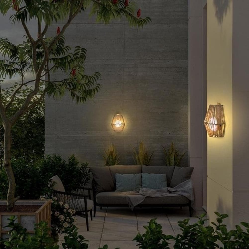 Applique murale extérieure sans fil rechargeable avec télécomm beige - Maisons du Monde