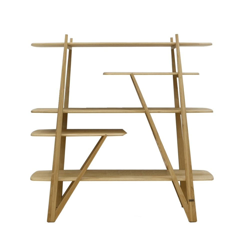 Etagère en chêne massif style contemporain teinte claire