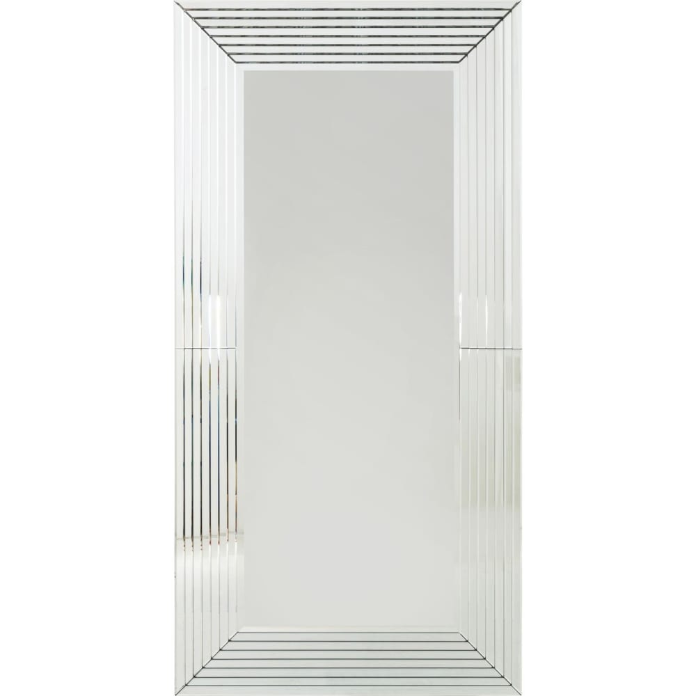 Spiegel mit verspiegeltem Rahmen, silber, 100x200cm - Maisons Du