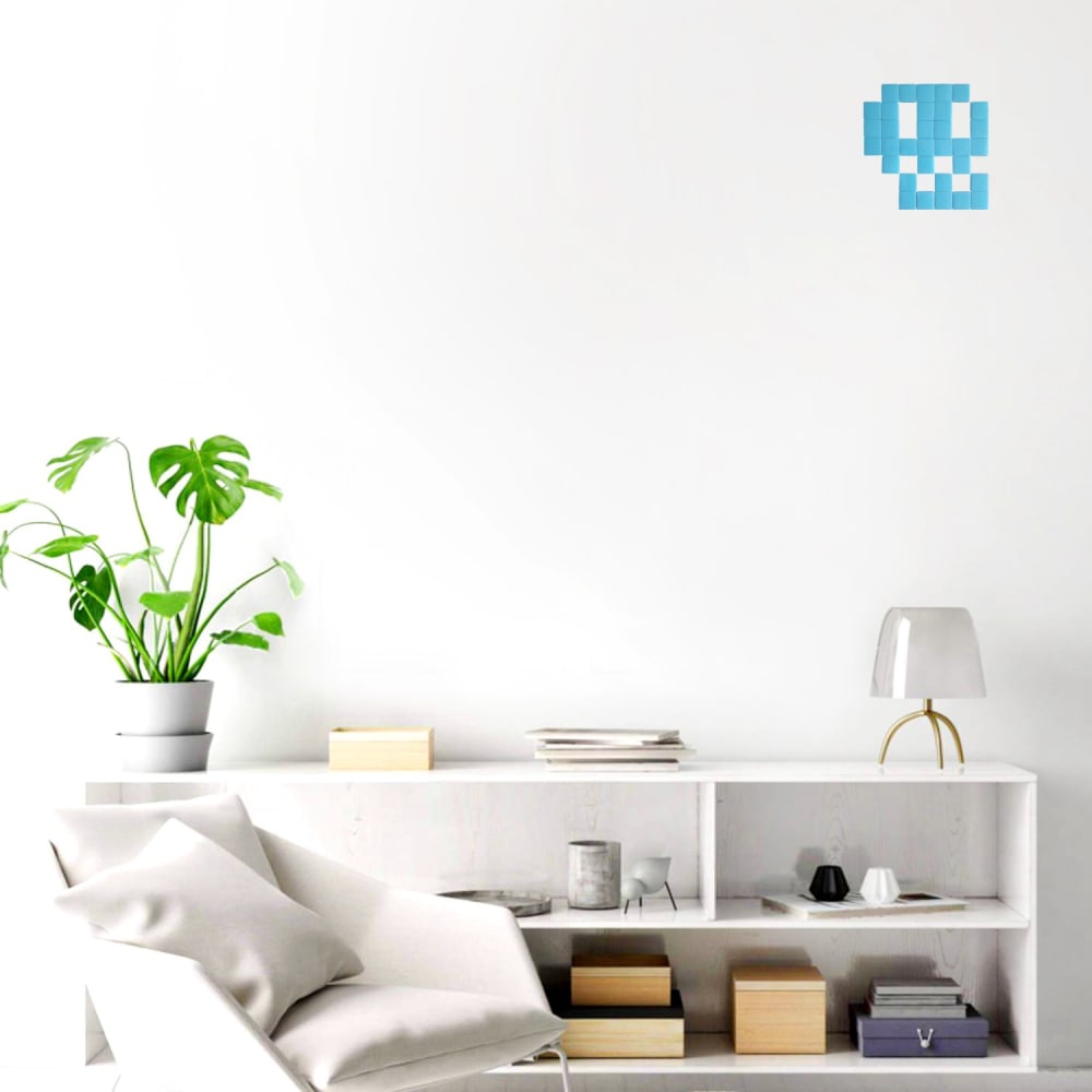 Dekoratives Glasmosaik Totenkopf #02 hellblau - Maisons Du Monde