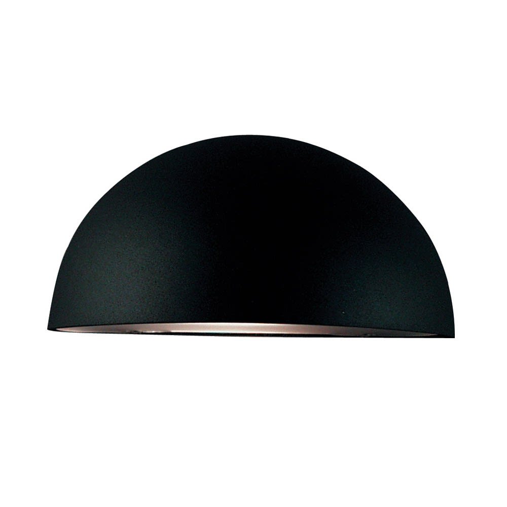 Applique murale d’extérieur en aluminium noir de style moderne