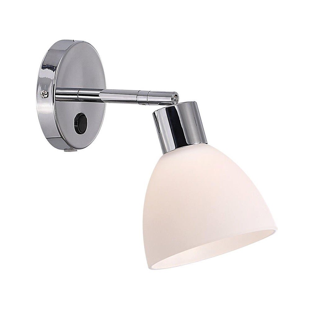 Nordlux Wandleuchte aus silbernem Metall und Glas style modern - Metall