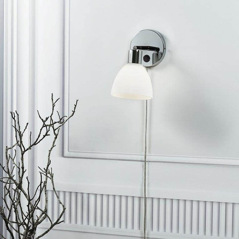 Wandleuchte aus silbernem Metall und Glas - Maisons Du Monde