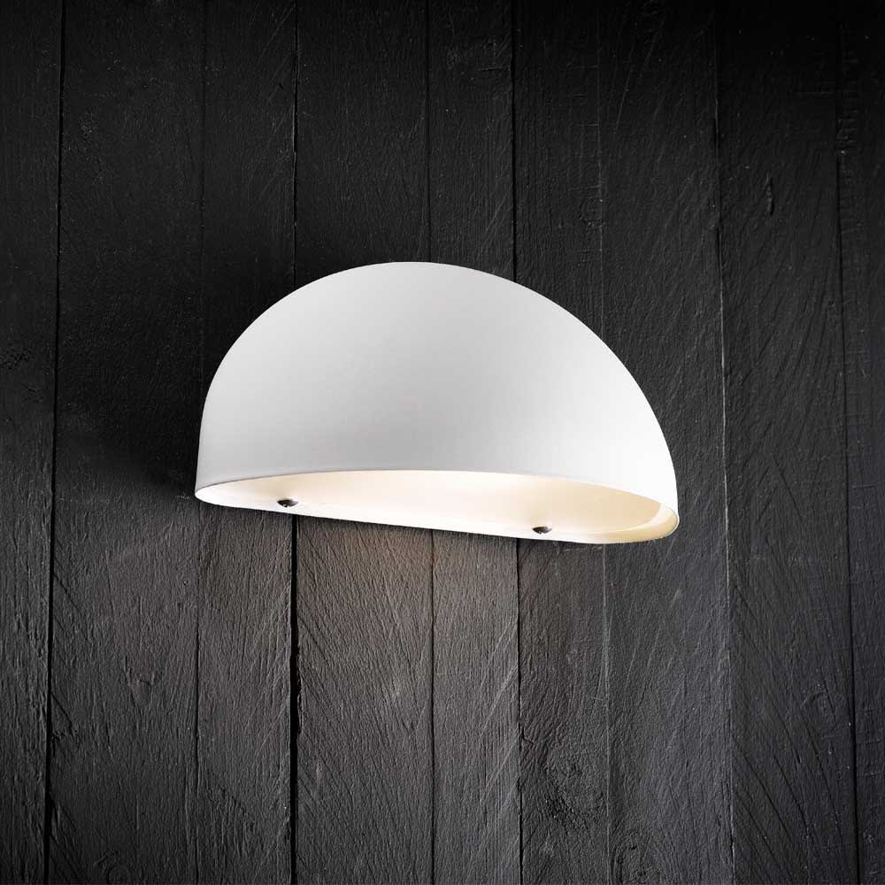 Applique murale d'extérieur moderne en aluminium blanc - Maisons du Monde