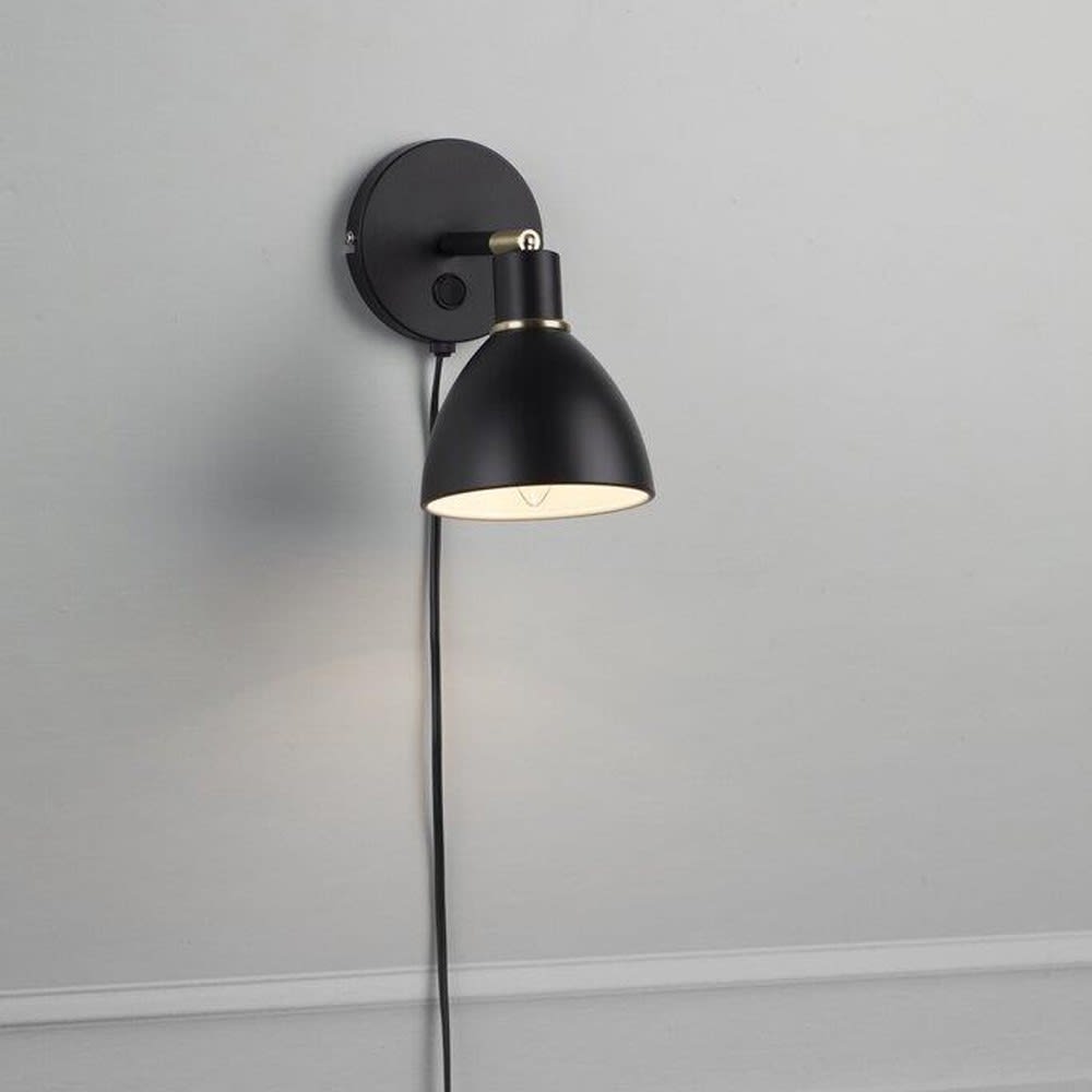 Aplique de pared negro de metal - Maisons du Monde