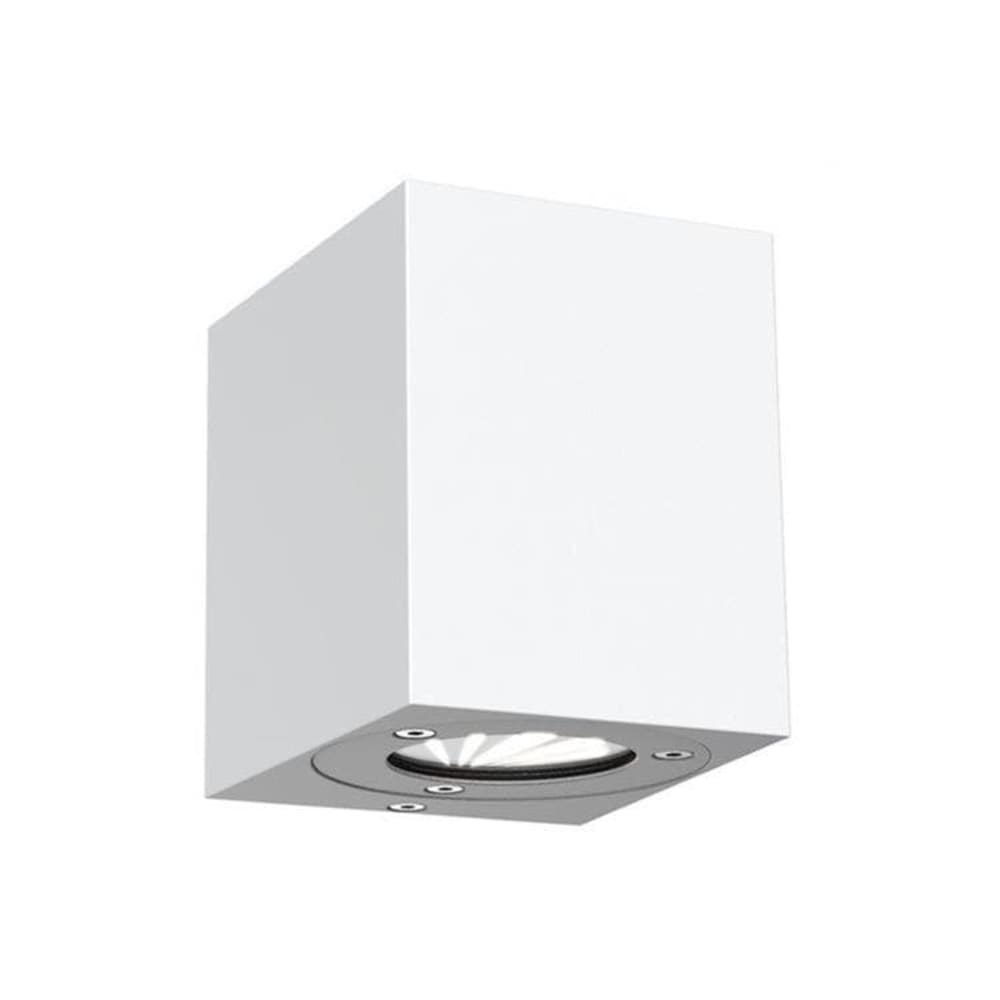 Aplique 2 luces led exterior en metal blanco 10,6 cm
