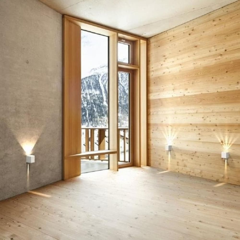Außenwandleuchte mit 2 LED-Lichtpunkten aus weißem Aluminium -