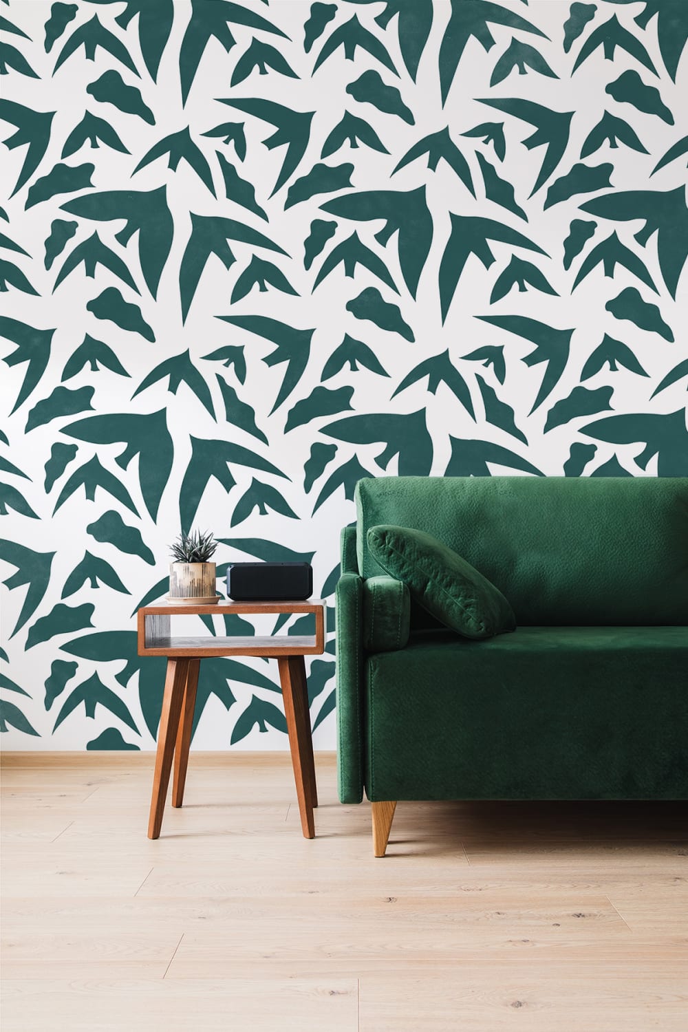 Papier peint birds, vert 170 x 250cm — vue 4