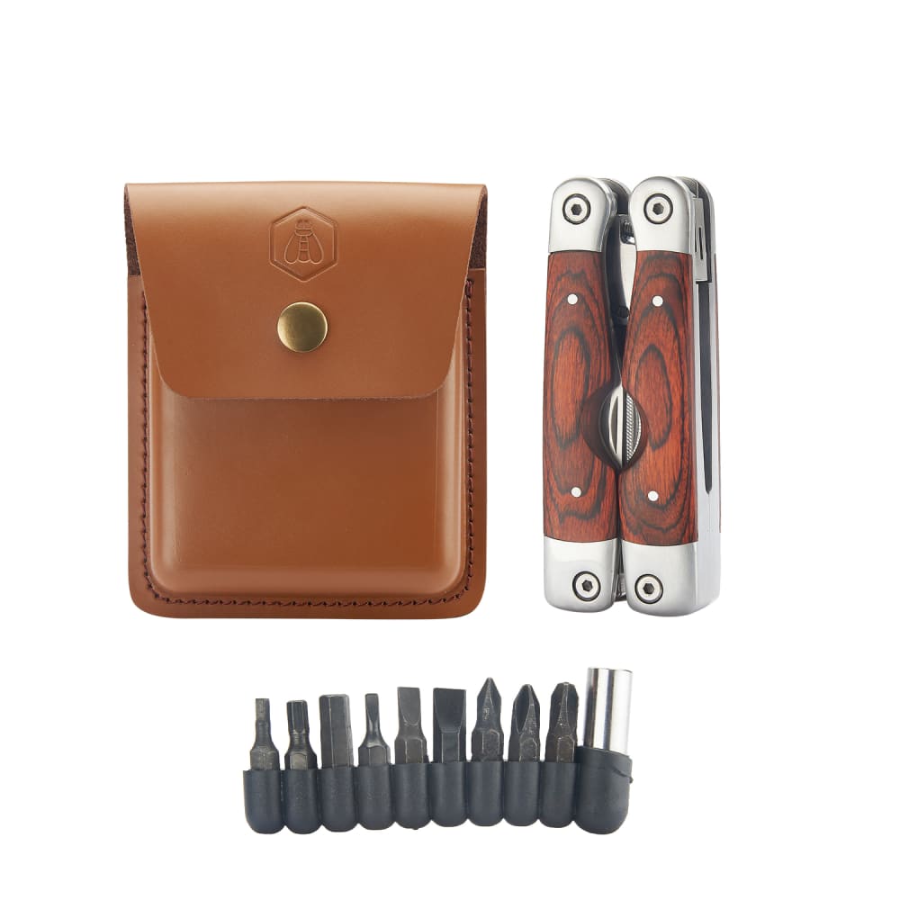 LAGUIOLE - Pince multifonctions - Acier inoxydable - Pakka/Cuir