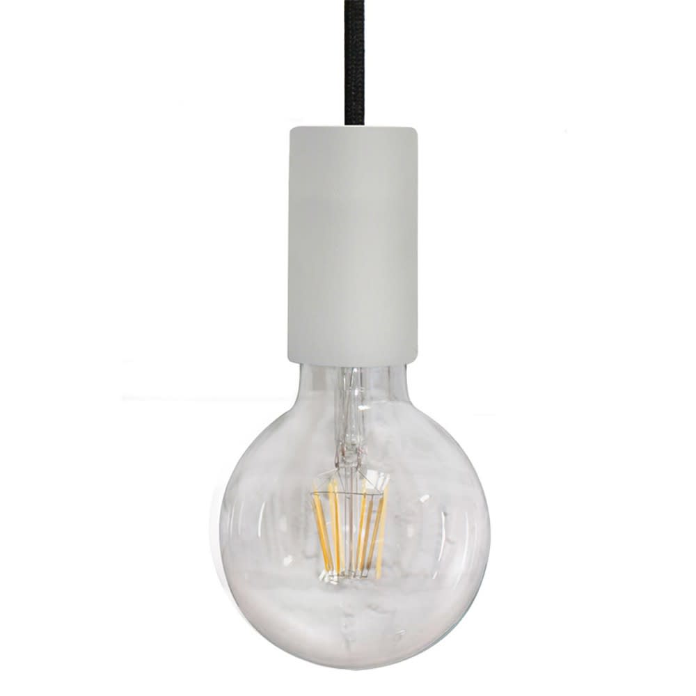 Suspension en métal blanc à hauteur réglable