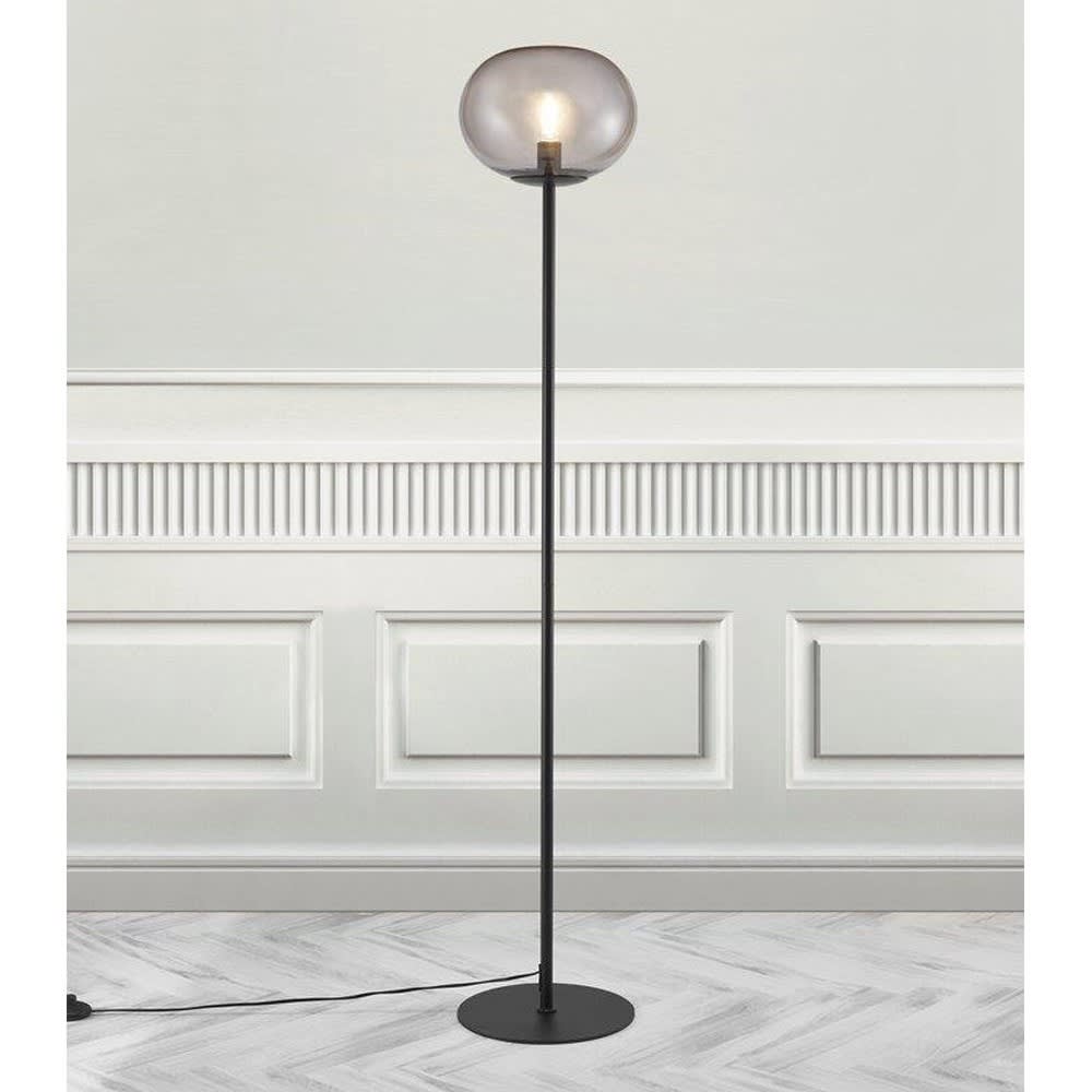 Schwarze Stehleuchte mit Glaskugel H150 - Maisons Du Monde