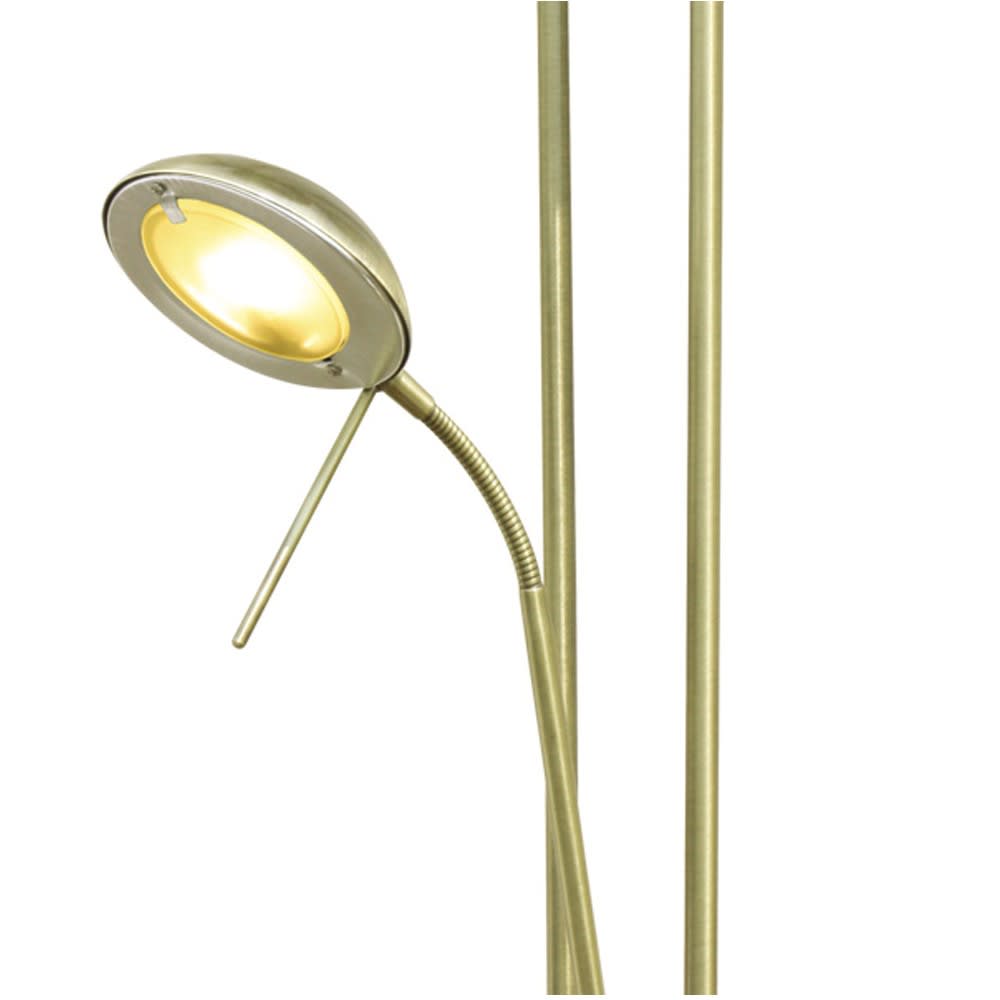 Lampadaire LED en cuir d’acier 18w + 5w — vue 4