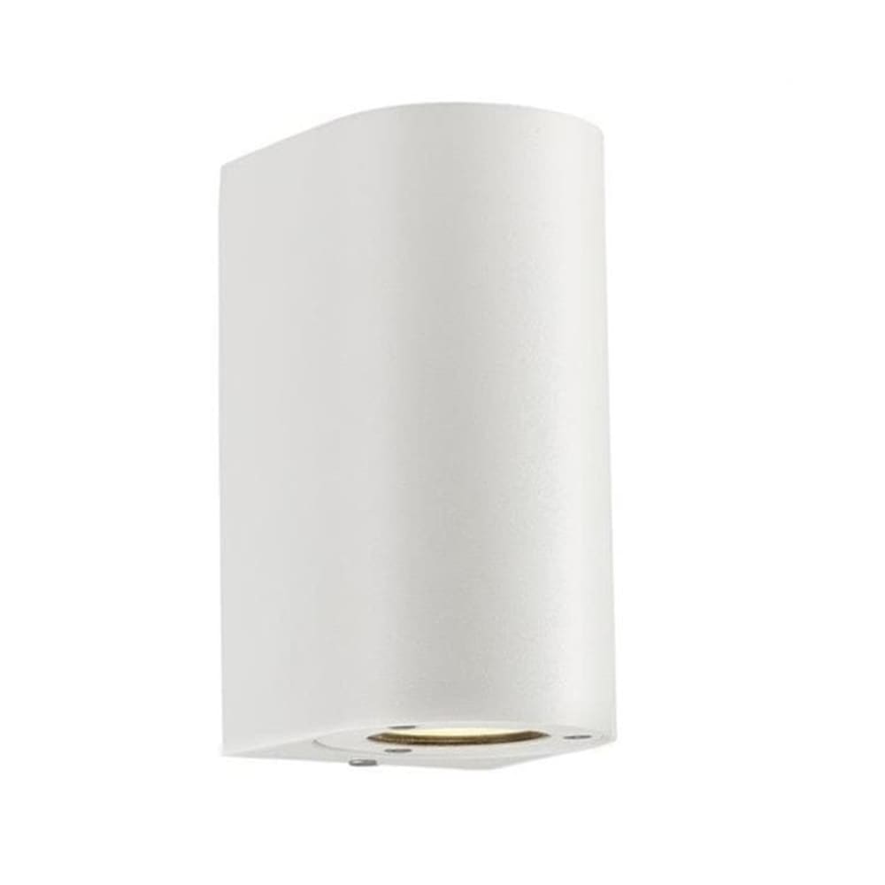 Aplique exterior 2 luces en metal blanco 17cm