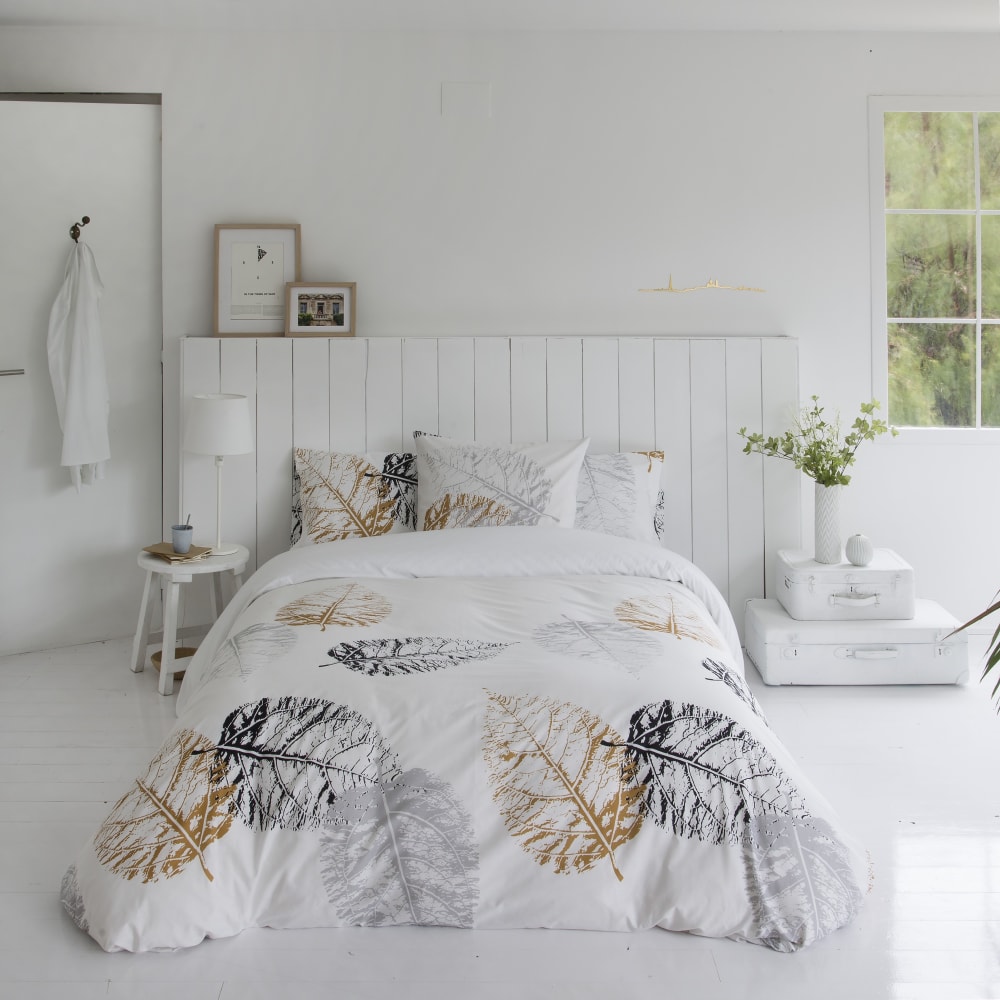 Housse de couette imprimé en percale coton multicolore 260x240 cm — vue 3