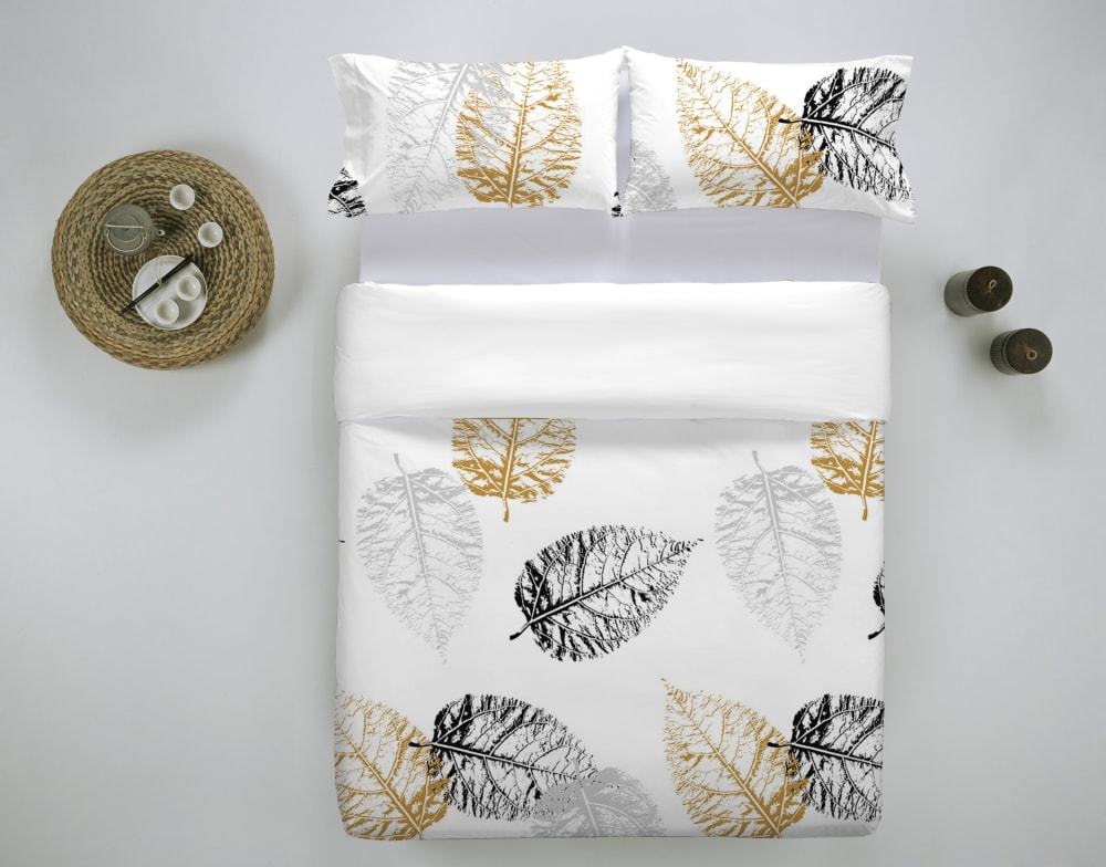 Housse de couette imprimé en percale coton multicolore 260x240 cm — vue 4