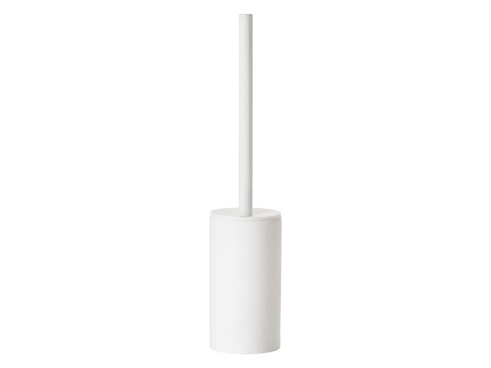Brosse de toilette en porcelaine blanc