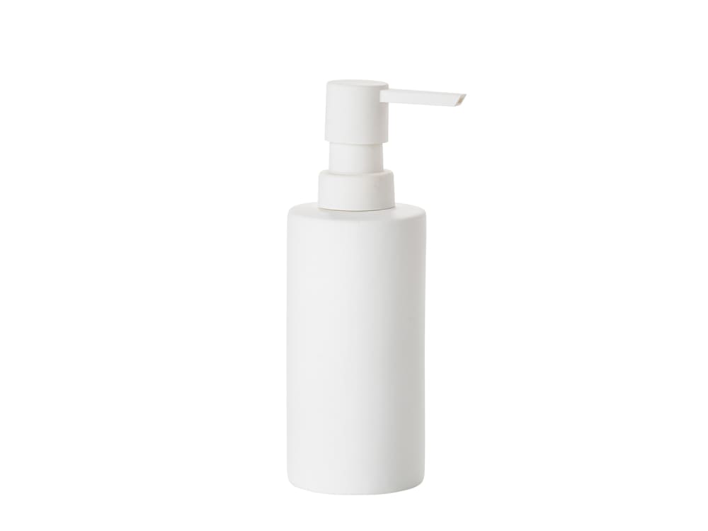 Distributeur de savon en porcelaine blanc