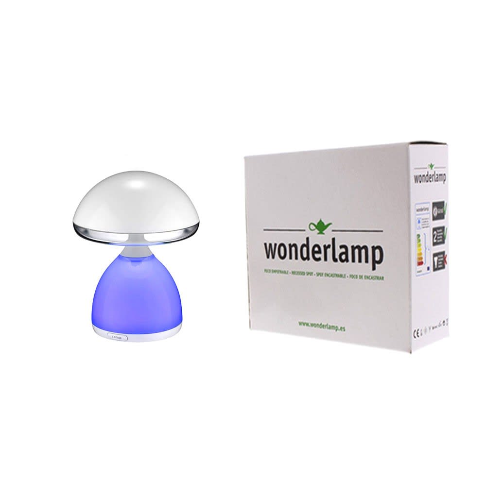 Lampe de table LED RVB ABS 45W blanche en forme de champignon — vue 4