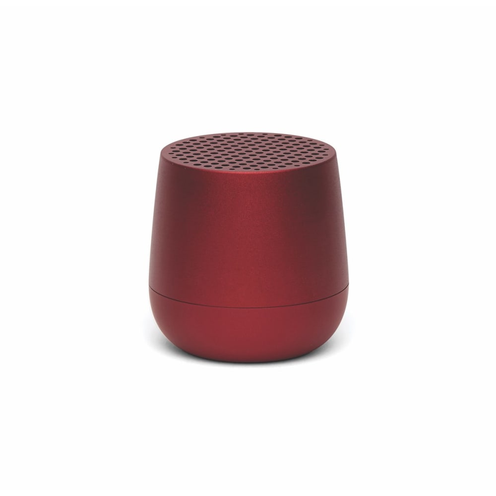 Lexon Enceinte bluetooth rechargeable en aluminium rouge foncé style classique chic