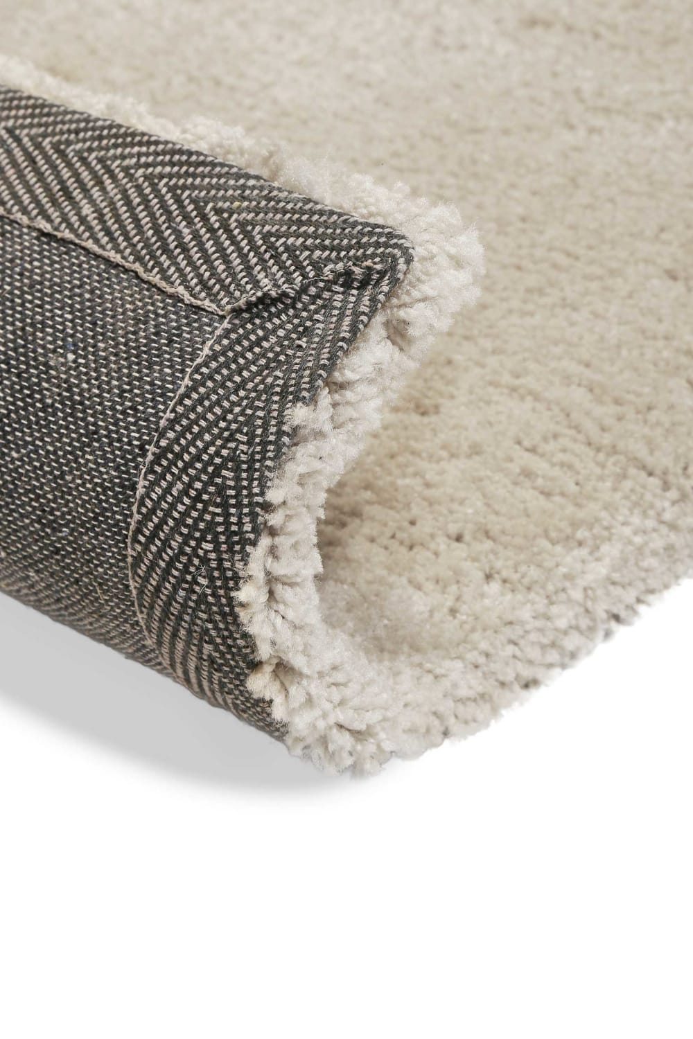 Tapis poils longs douces microfibre beige grisé 80x150 — vue 4