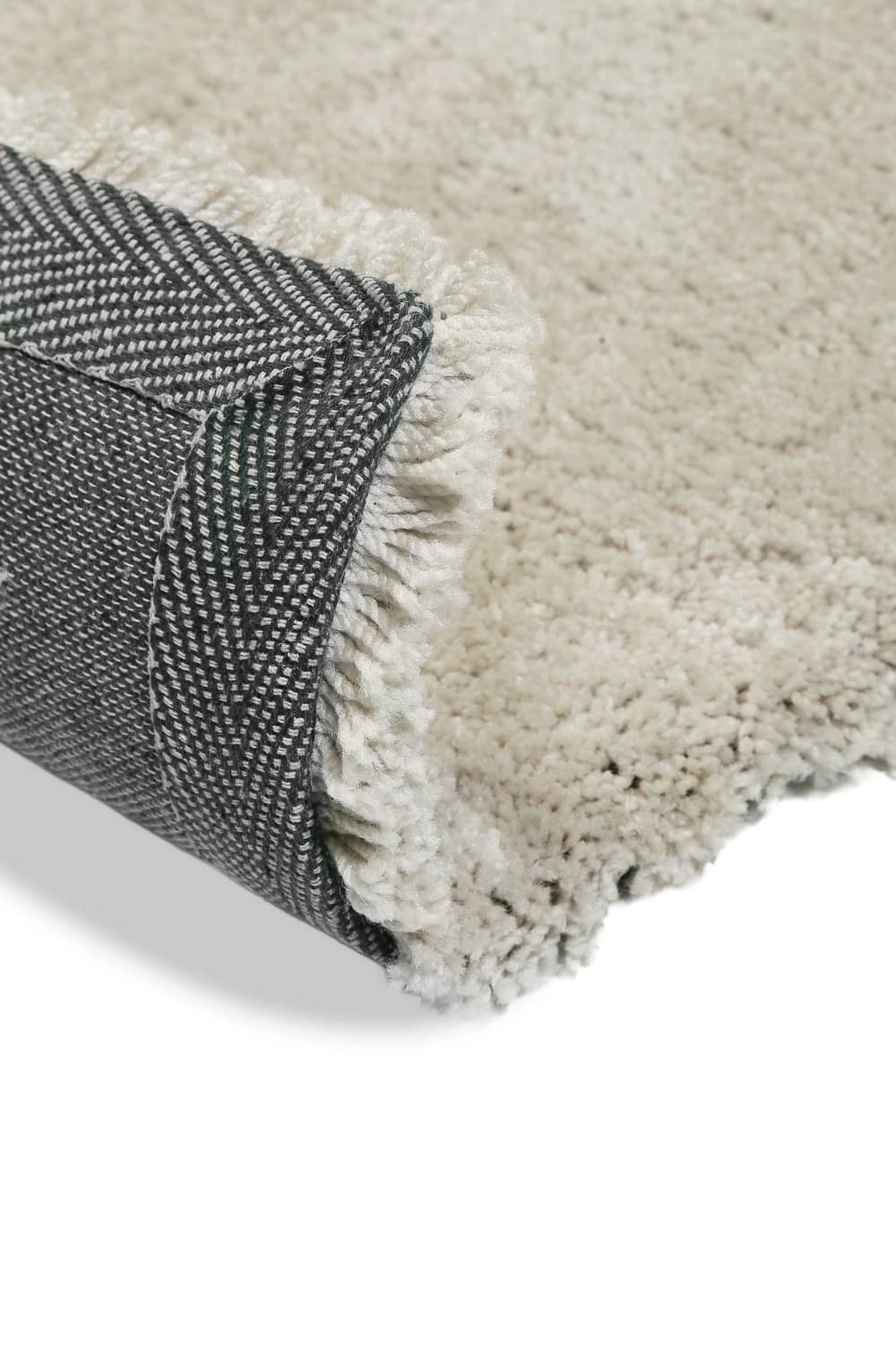 Tapis poils longs douces microfibre gris beige 80x150 — vue 4