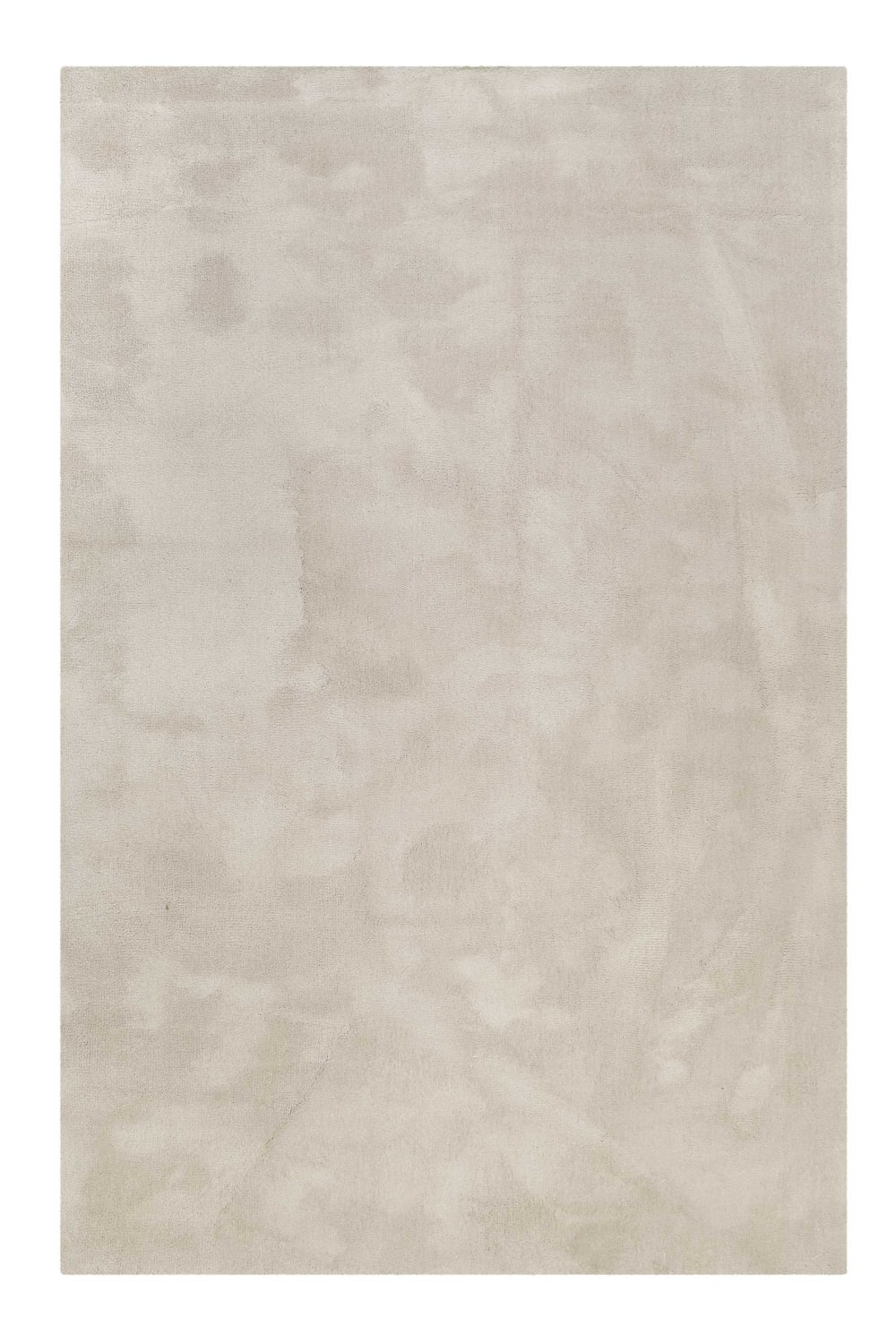 Alfombra suave en poliéster microfibra beige 80x150