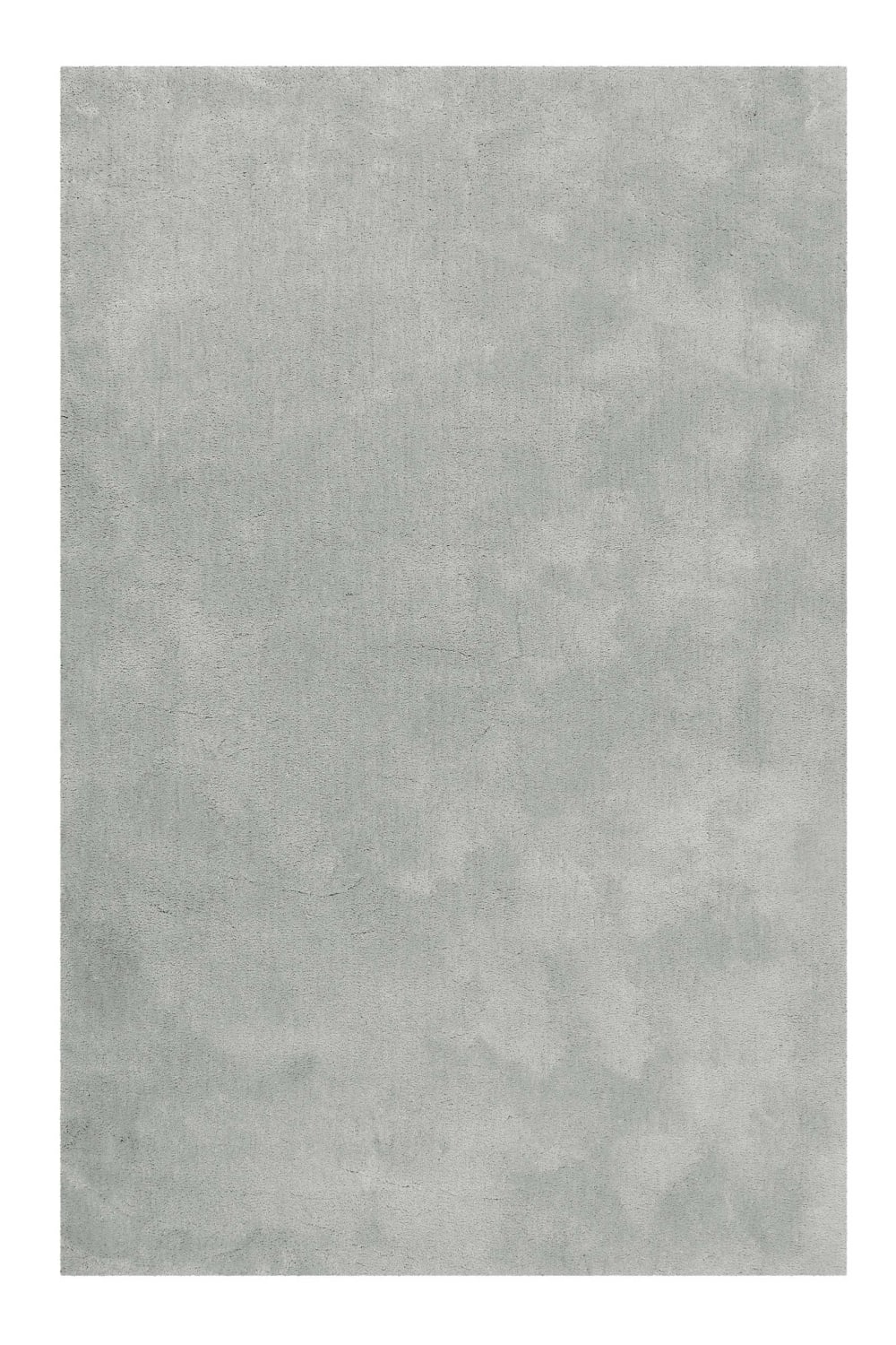 Tapis poils longs douces microfibre gris argent 70x140