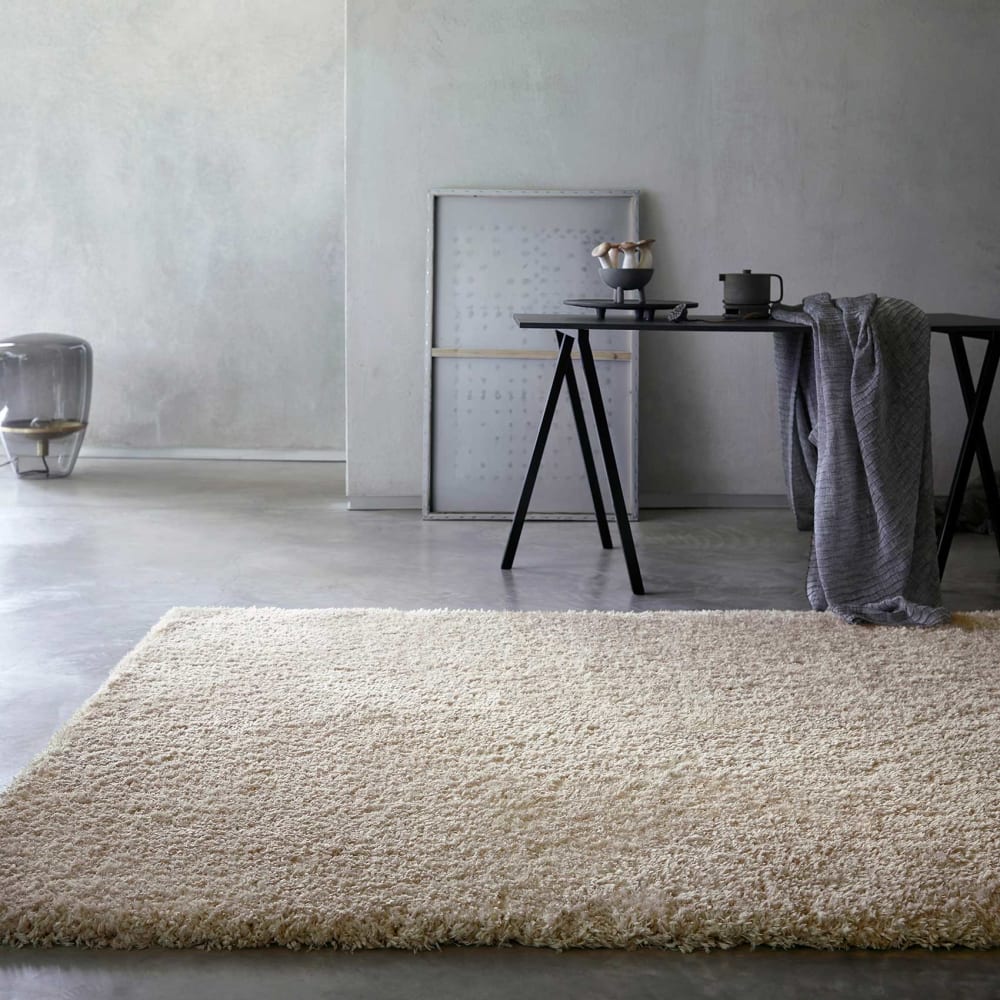 Tapis confort poils longs mats (50 mm) beige 80x150 — vue 3