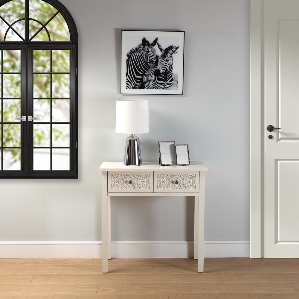 Consola para la entrada en madera aglomerada blanco - Maisons du Monde