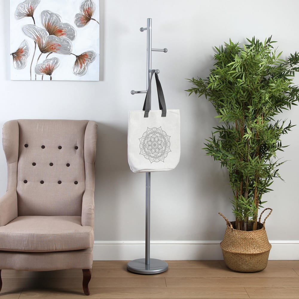 Porte manteau sur pied pour entrée ou couloir en métal gris - Maisons du Monde