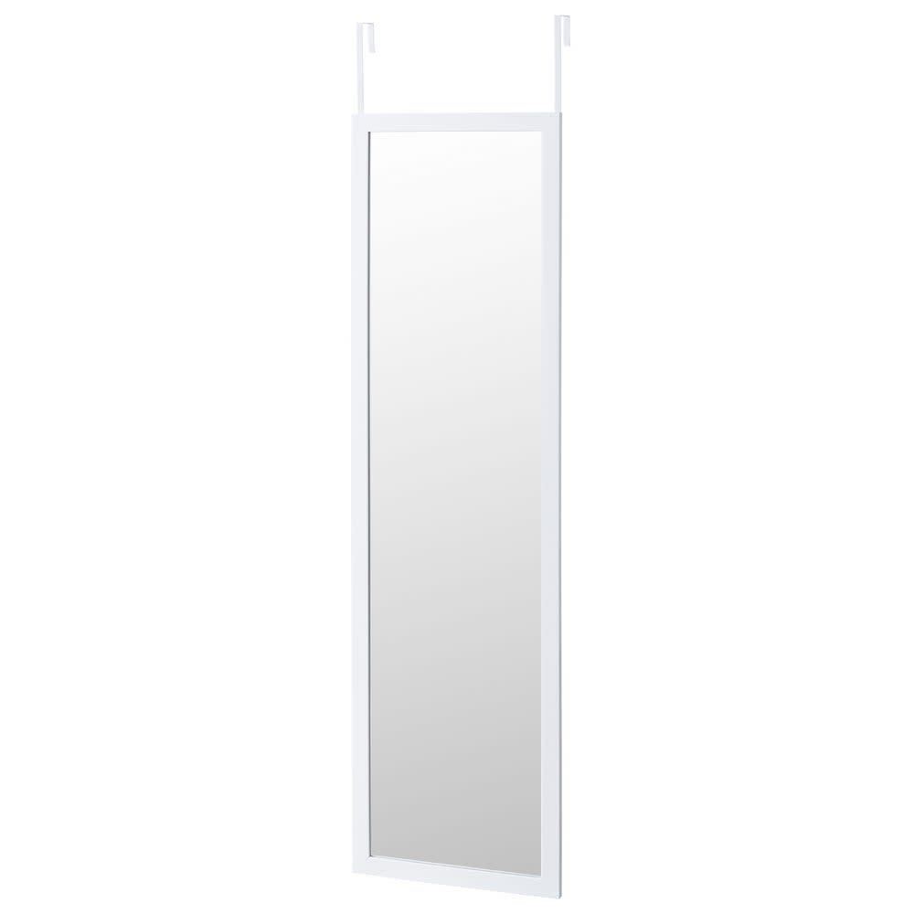 Espejo de puerta o pared blanco de 35x125 cm