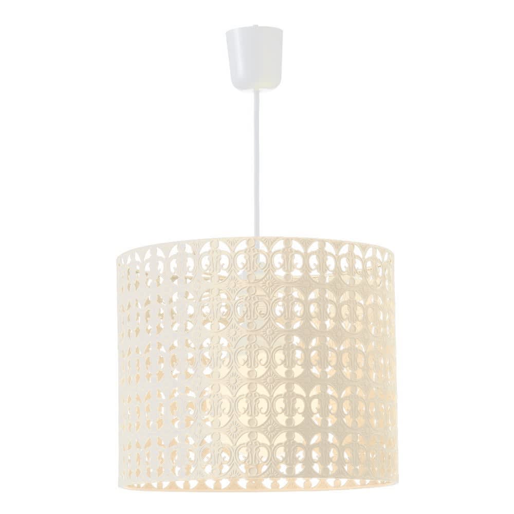 Lámpara techo árabe colgante metal beige 30x25 cm - Maisons du Monde