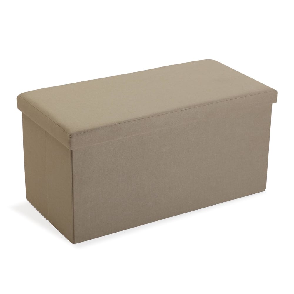 Baúl desmontable en lino beige