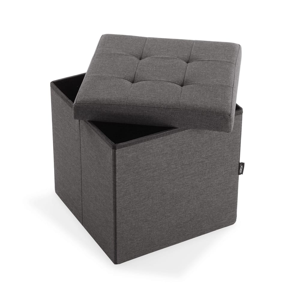 Baúl desmontable en lino gris - Maisons du Monde