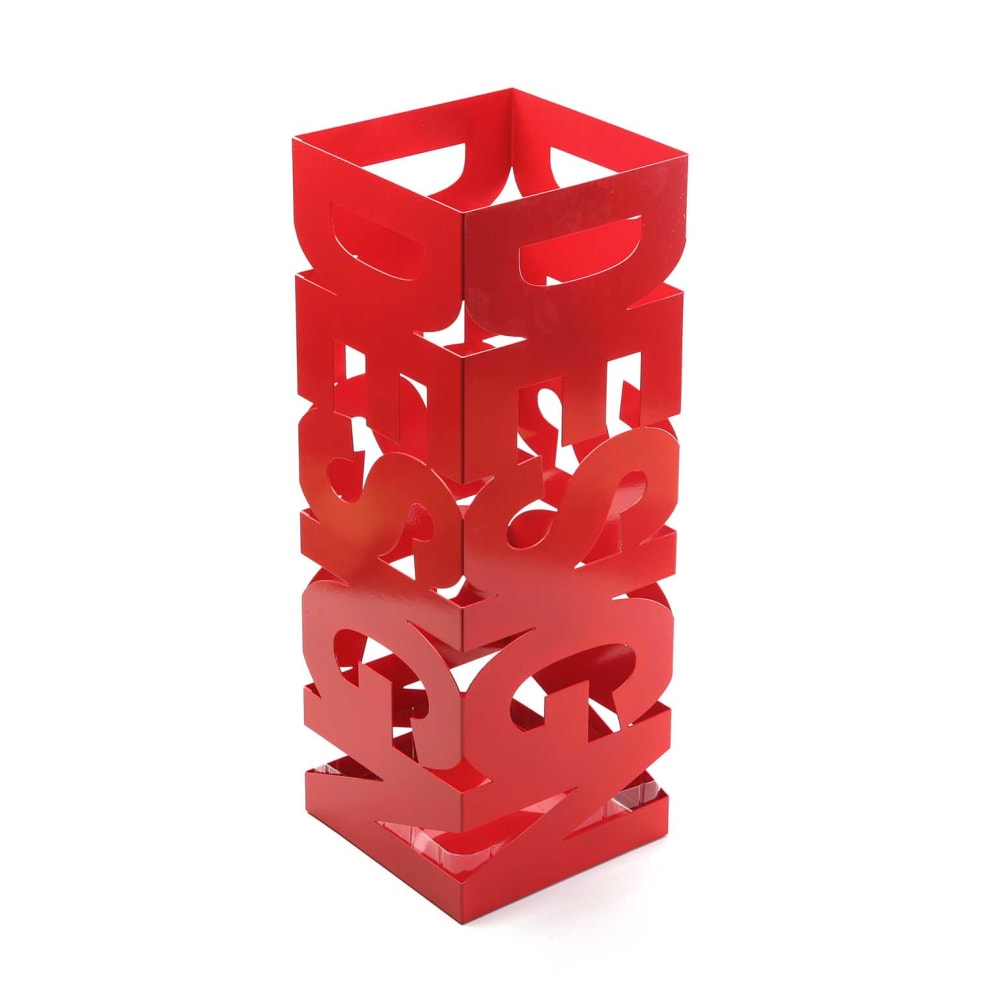 Versa Home Schirmständer aus Metall, rot style modern - Metall