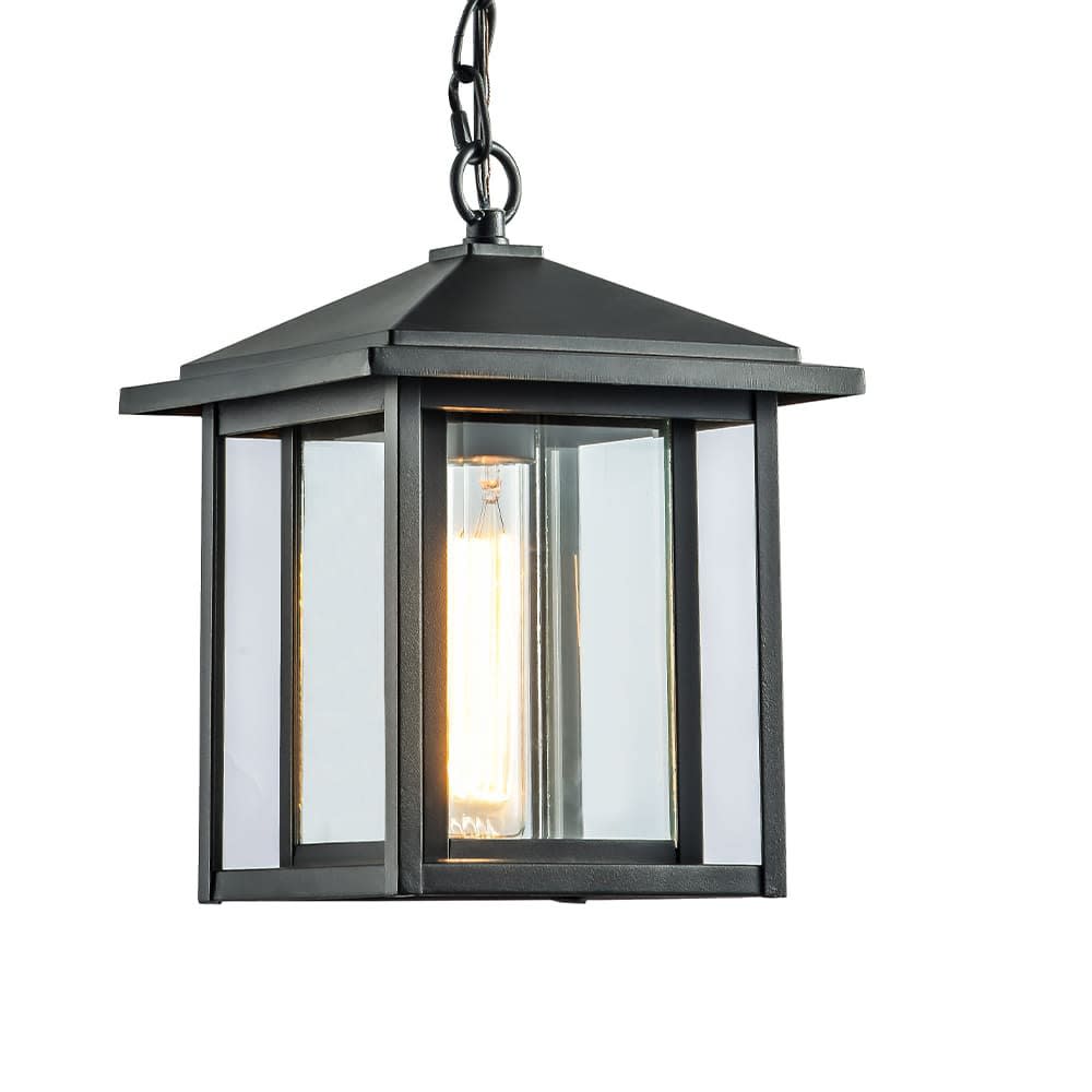 Lampada a sospensione da esterno in metallo nero - Wonderlamp