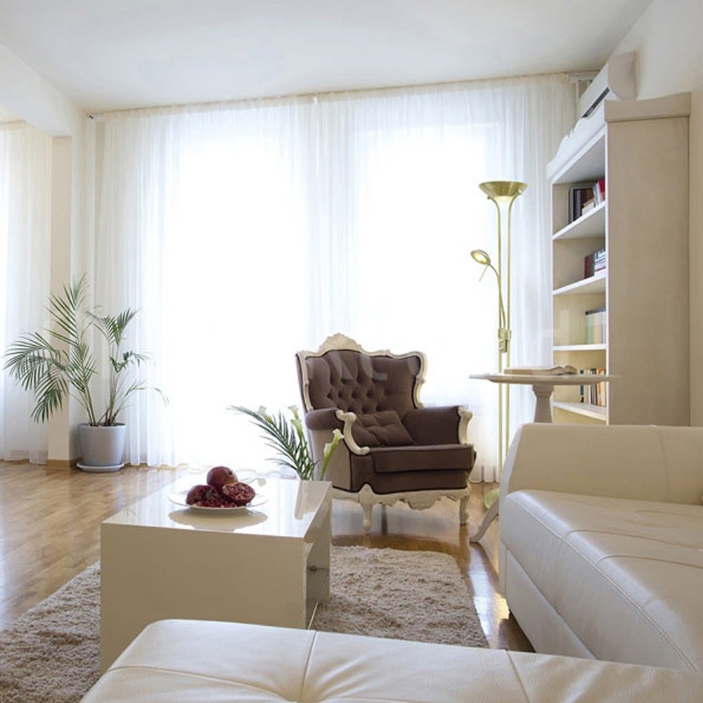 Lampadaire LED avec structure orientable en cuir et métal — vue 3