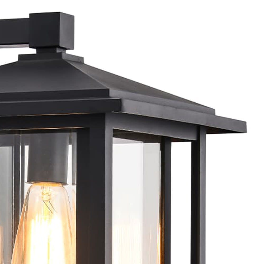 Applique murale d’extérieur en métal noir