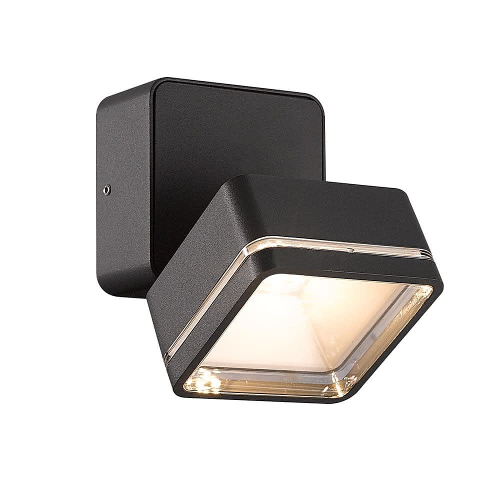 Aplique led de exterior 6w antracita de aluminio